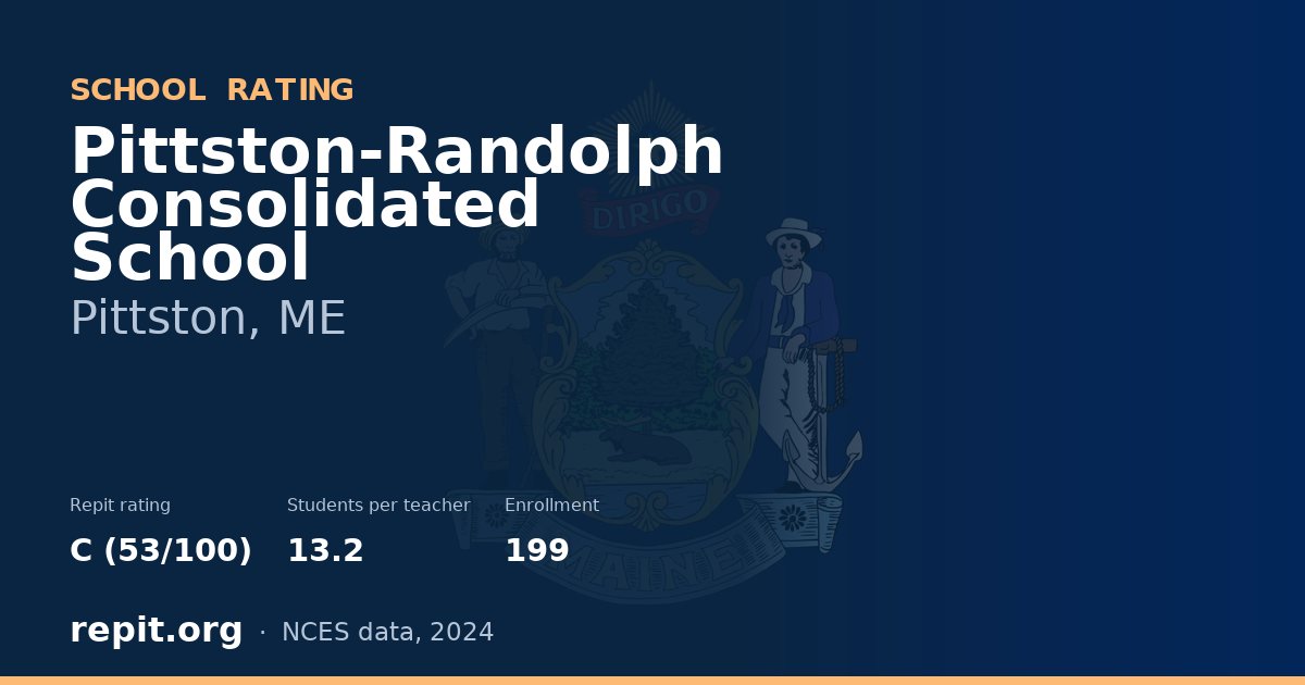 Pittston-Randolph Consolidated School, Pittston, ME — Repit school rating C (53/100)