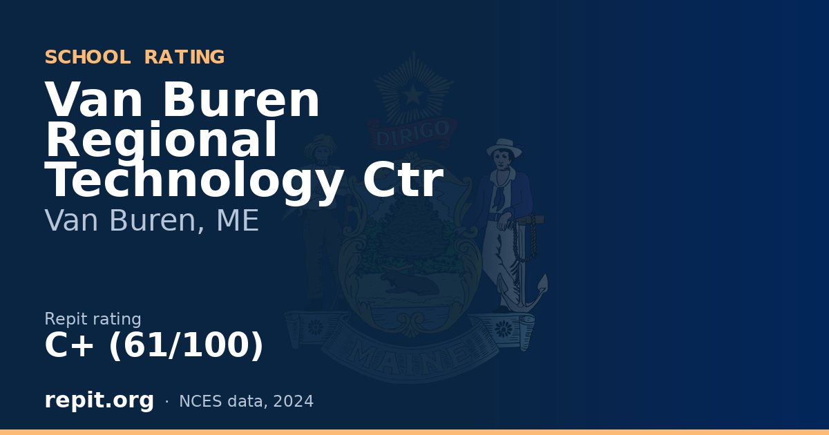 Van Buren Regional Technology Ctr, Van Buren, ME — Repit school rating C+ (61/100)