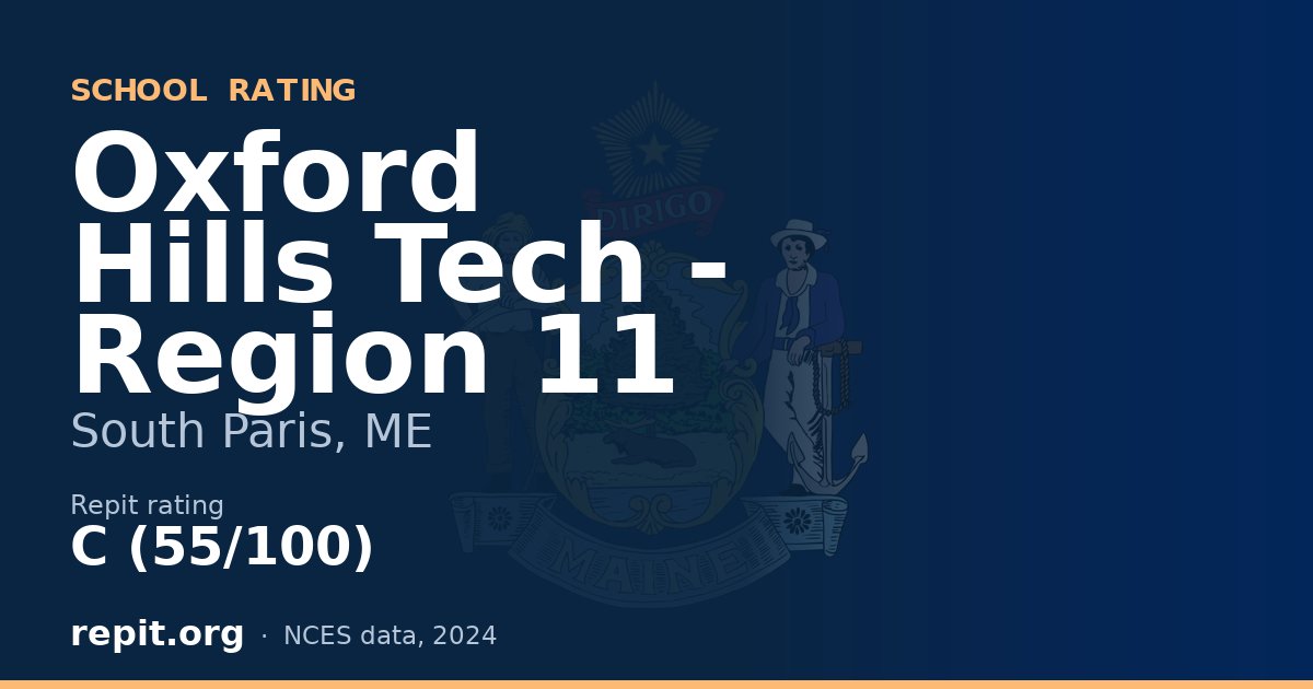 Oxford Hills Tech - Region 11, South Paris, ME — Repit school rating C (55/100)