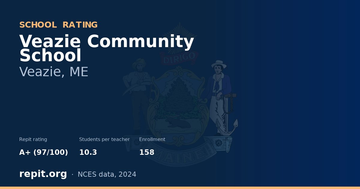 Veazie Community School, Veazie, ME — Repit school rating A+ (97/100)