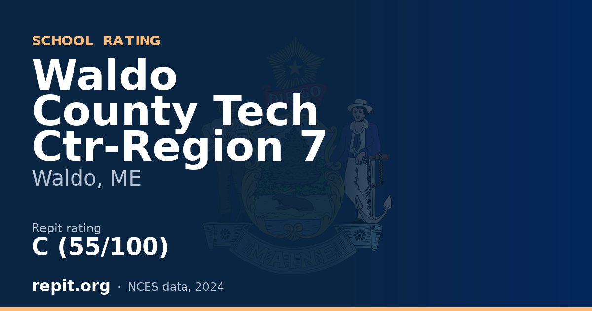 Waldo County Tech Ctr-Region 7, Waldo, ME — Repit school rating C (55/100)