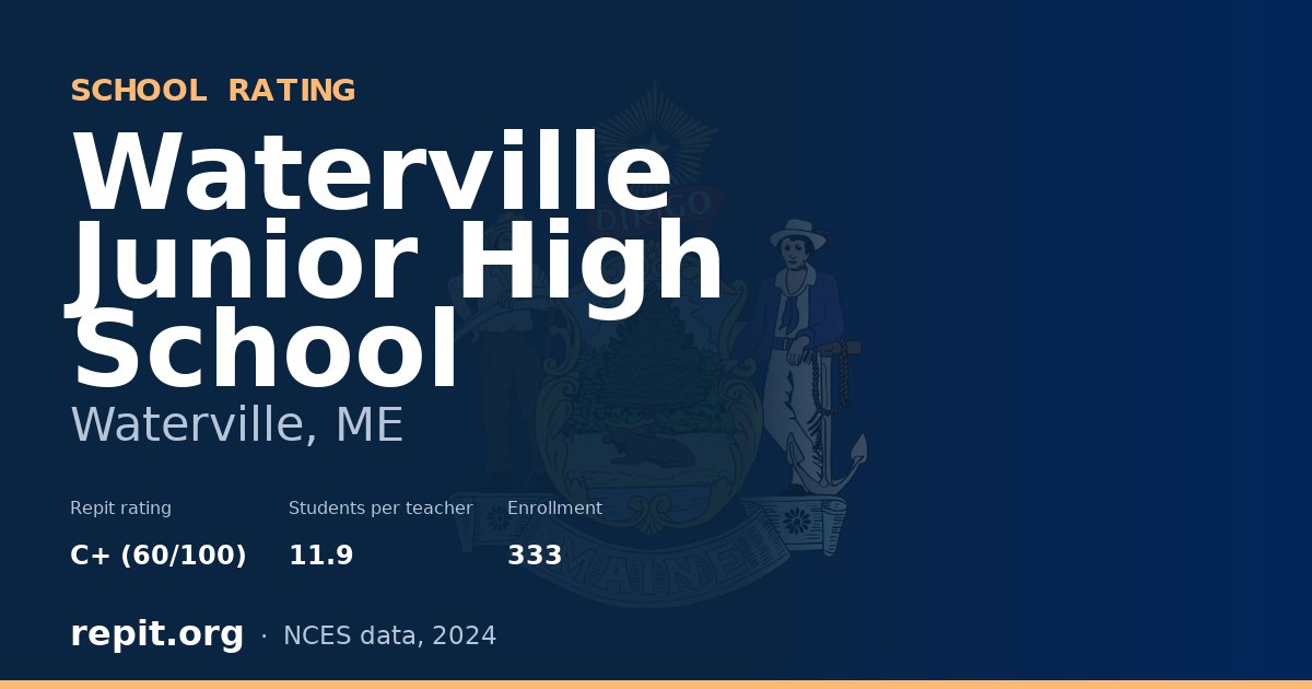 Waterville Junior High School, Waterville, ME — Repit school rating C+ (60/100)