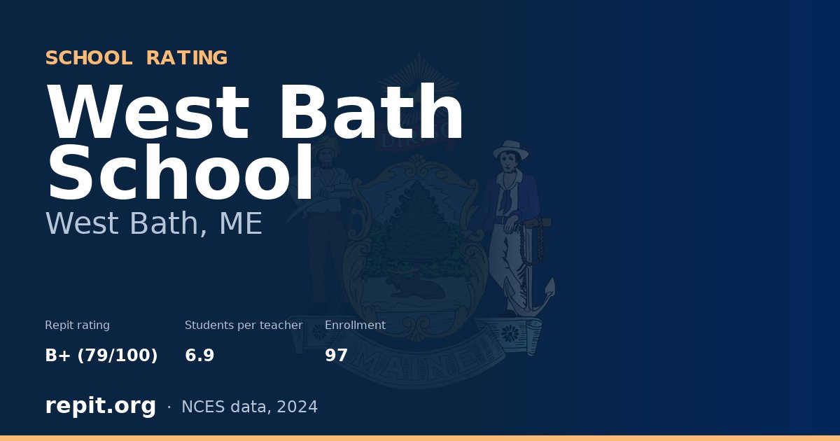 West Bath School, West Bath, ME — Repit school rating B+ (79/100)