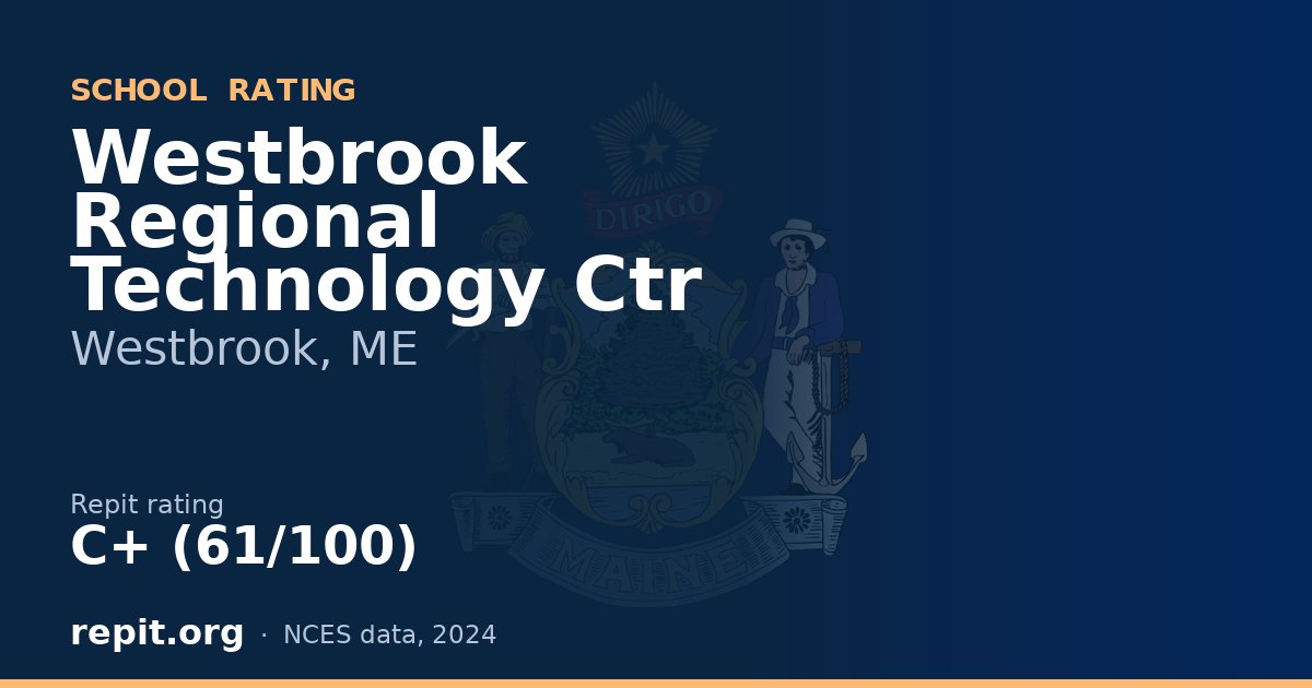 Westbrook Regional Technology Ctr, Westbrook, ME — Repit school rating C+ (61/100)