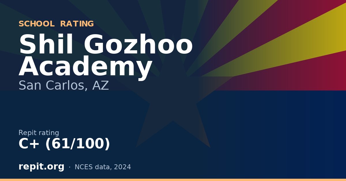 Shil Gozhoo Academy, San Carlos, AZ — Repit school rating C+ (61/100)