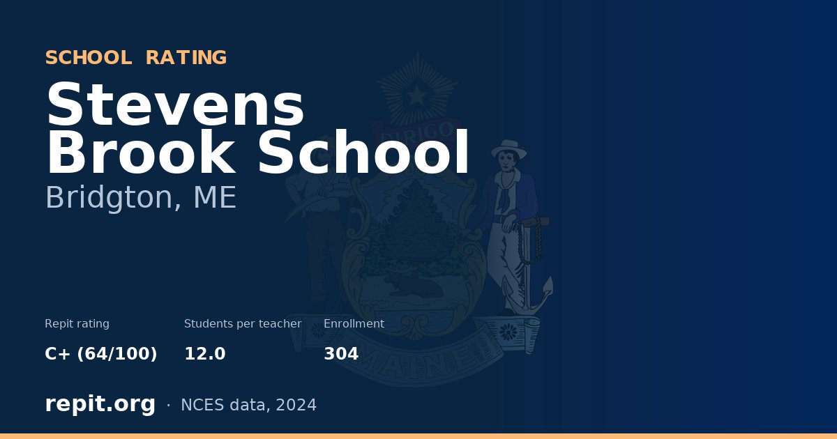Stevens Brook School, Bridgton, ME — Repit school rating C+ (64/100)