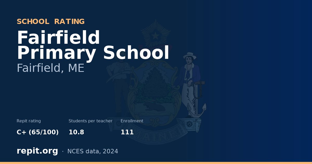 Fairfield Primary School, Fairfield, ME — Repit school rating C+ (65/100)
