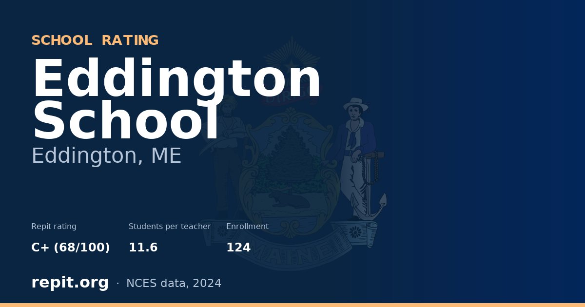 Eddington School, Eddington, ME — Repit school rating C+ (68/100)