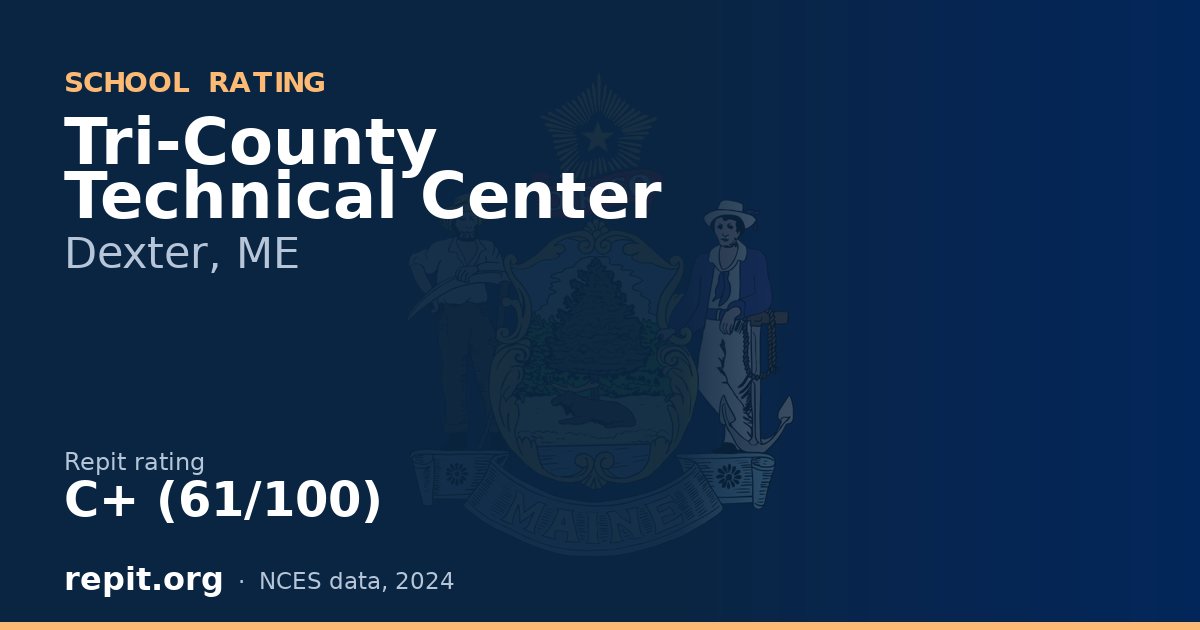 Tri-County Technical Center, Dexter, ME — Repit school rating C+ (61/100)