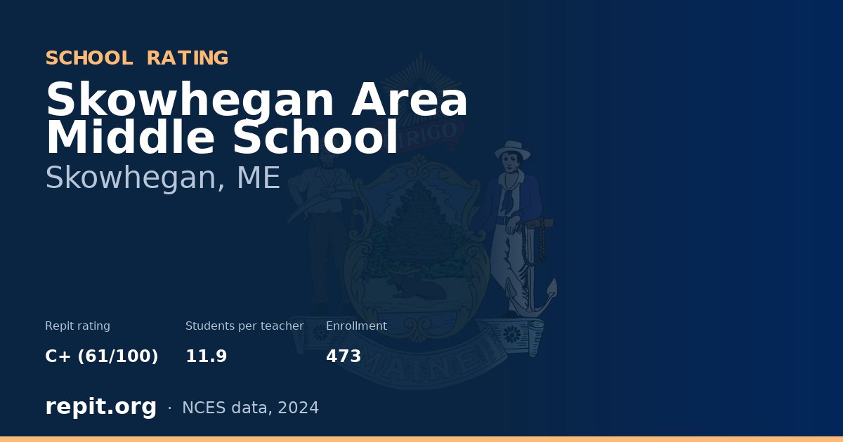 Skowhegan Area Middle School, Skowhegan, ME — Repit school rating C+ (61/100)