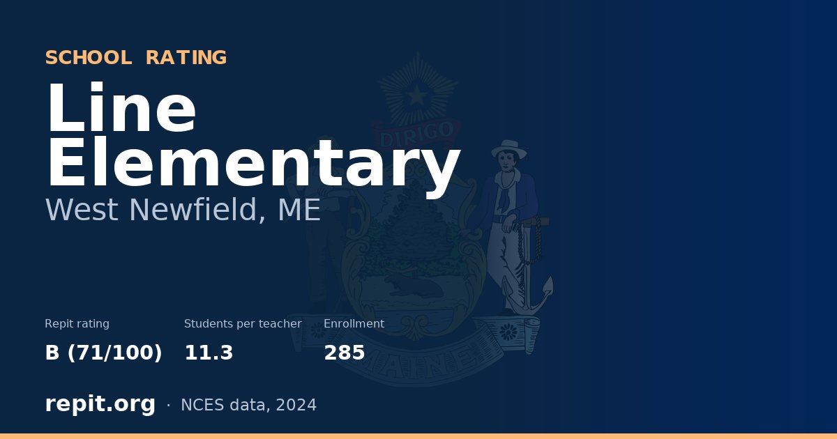 Line Elementary, West Newfield, ME — Repit school rating B (71/100)