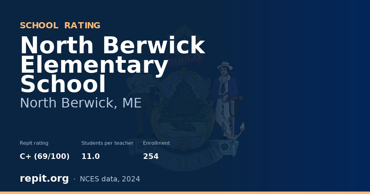 North Berwick Elementary School, North Berwick, ME — Repit school rating C+ (69/100)