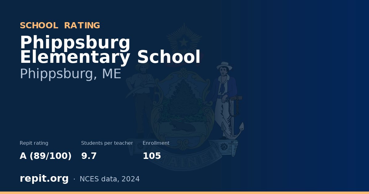 Phippsburg Elementary School, Phippsburg, ME — Repit school rating A (89/100)