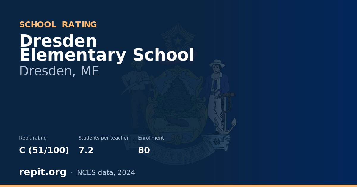 Dresden Elementary School, Dresden, ME — Repit school rating C (51/100)