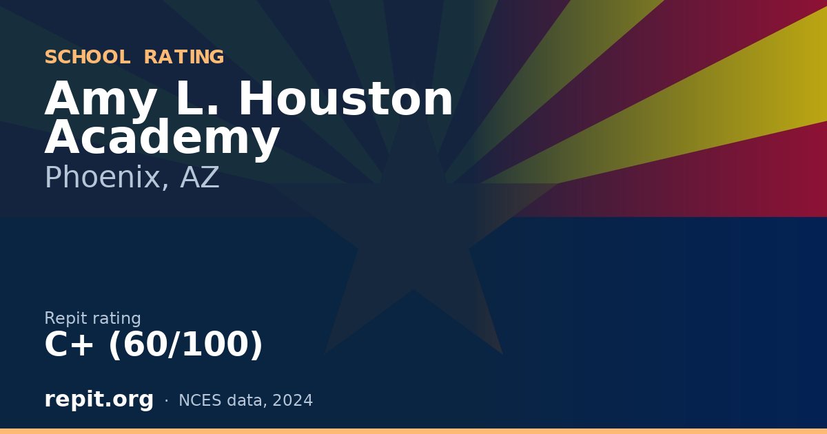 Amy L. Houston Academy, Phoenix, AZ — Repit school rating C+ (60/100)
