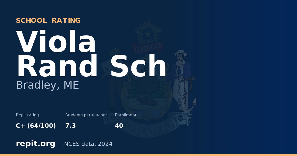 Viola Rand Sch, Bradley, ME — Repit school rating C+ (64/100)