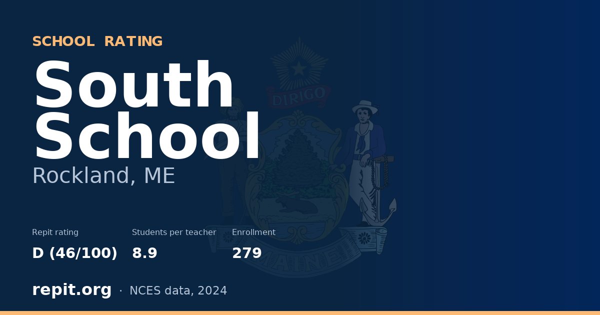 South School, Rockland, ME — Repit school rating D (46/100)