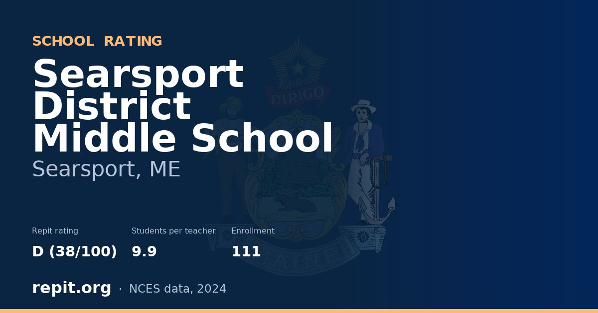 Searsport District Middle School, Searsport, ME — Repit school rating D (38/100)