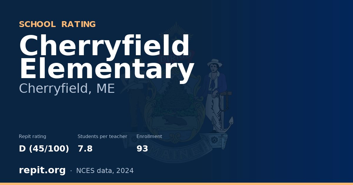 Cherryfield Elementary, Cherryfield, ME — Repit school rating D (45/100)
