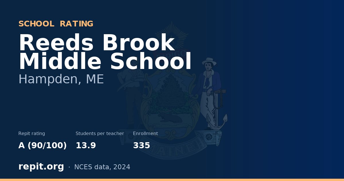 Reeds Brook Middle School, Hampden, ME — Repit school rating A (90/100)