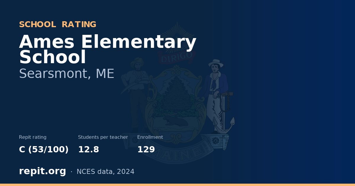 Ames Elementary School, Searsmont, ME — Repit school rating C (53/100)