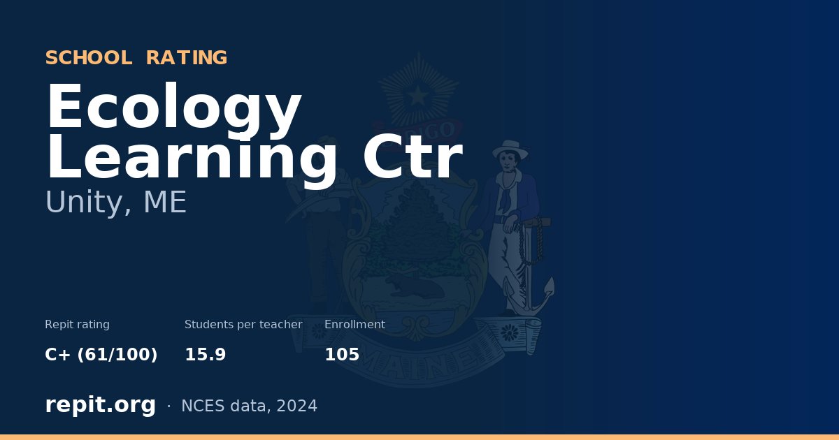 Ecology Learning Ctr, Unity, ME — Repit school rating C+ (61/100)