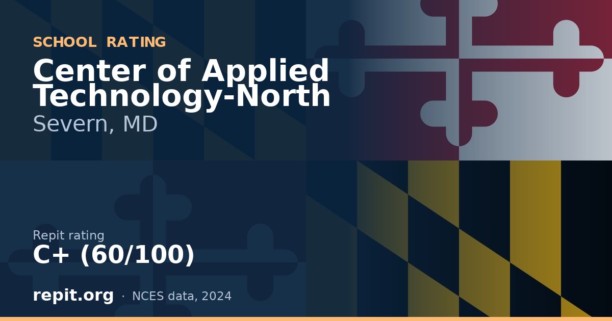 Center of Applied Technology-North, Severn, MD — Repit school rating C+ (60/100)