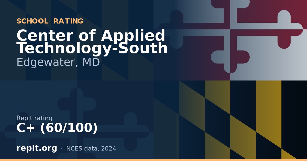 Center of Applied Technology-South, Edgewater, MD — Repit school rating C+ (60/100)