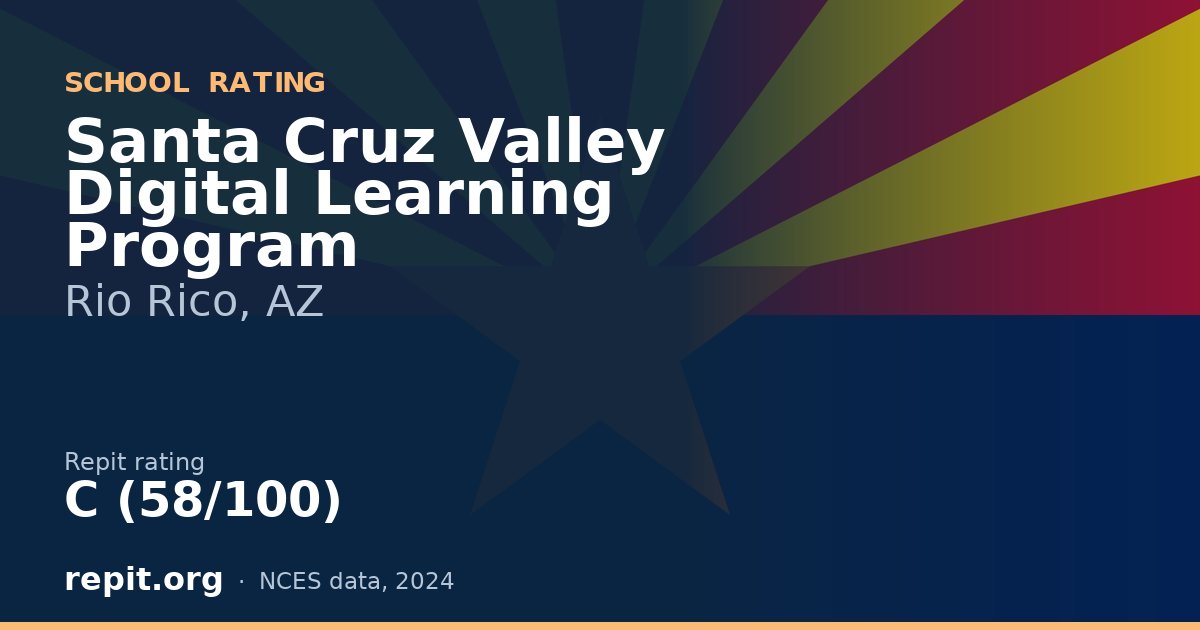 Santa Cruz Valley Digital Learning Program, Rio Rico, AZ — Repit school rating C (58/100)
