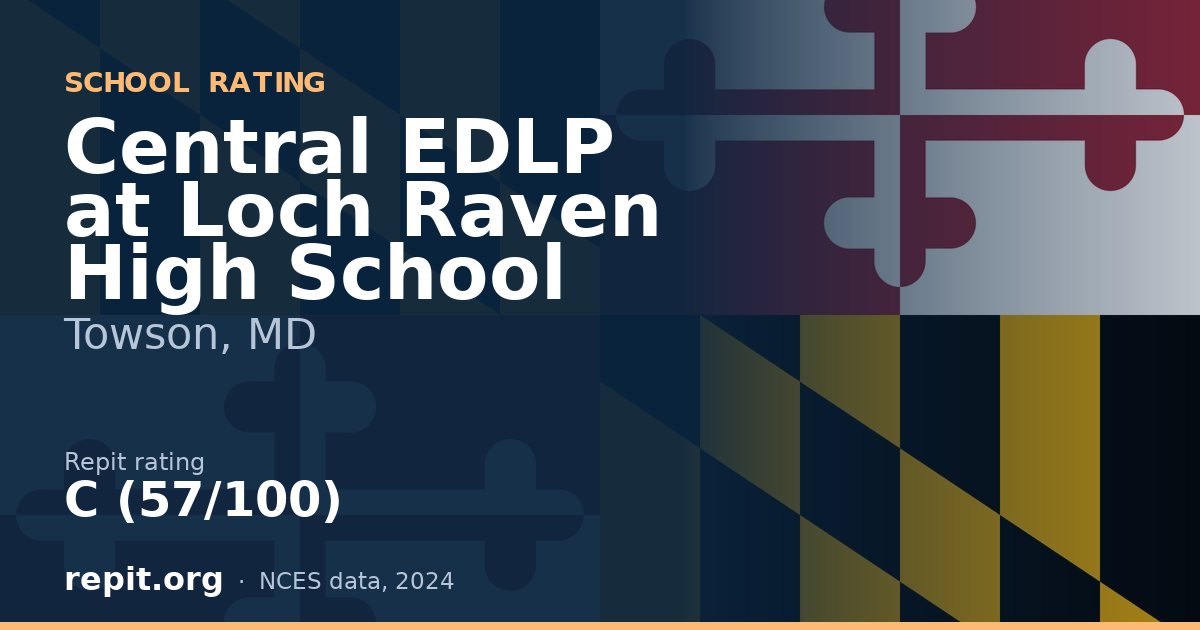 Central EDLP at Loch Raven High School, Towson, MD — Repit school rating C (57/100)