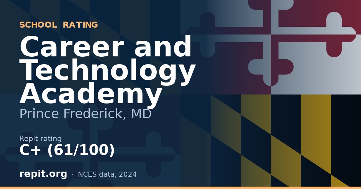 Career and Technology Academy, Prince Frederick, MD — Repit school rating C+ (61/100)