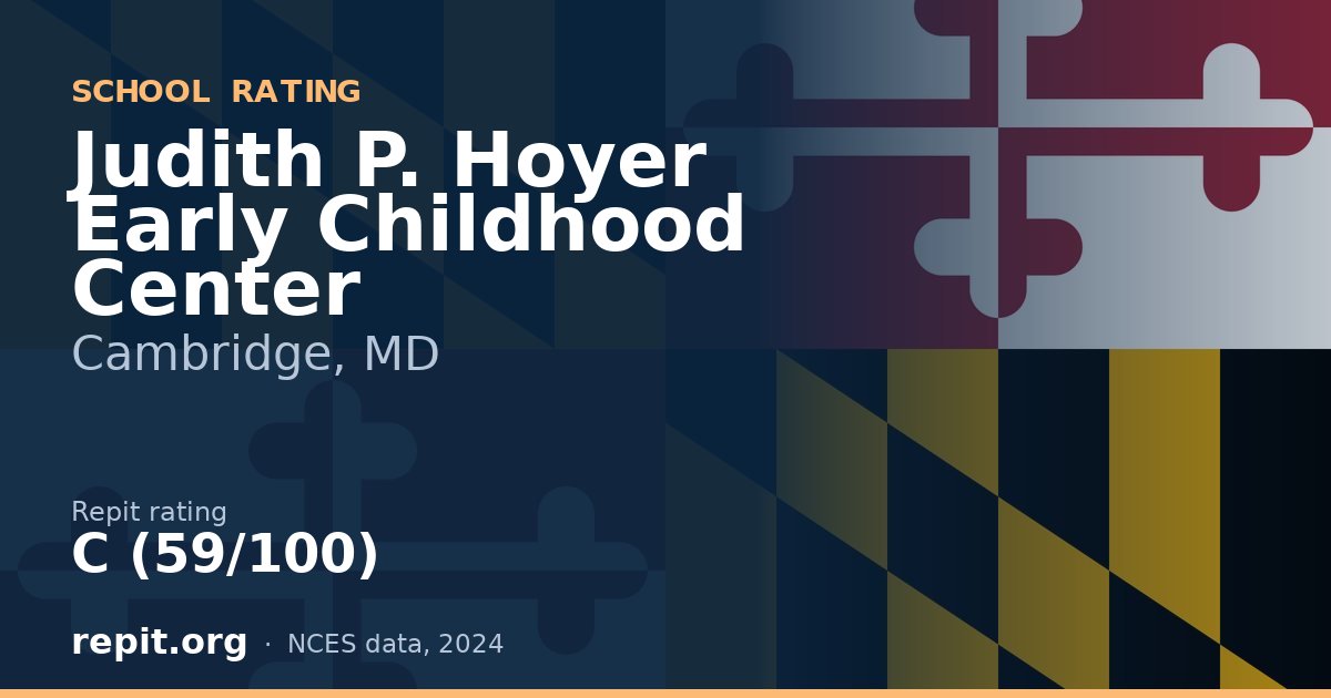 Judith P. Hoyer Early Childhood Center, Cambridge, MD — Repit school rating C (59/100)