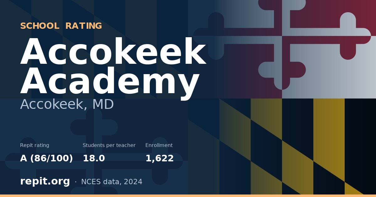 Accokeek Academy, Accokeek, MD — Repit school rating A (86/100)