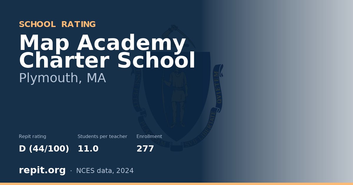 Map Academy Charter School, Plymouth, MA — Repit school rating D (44/100)