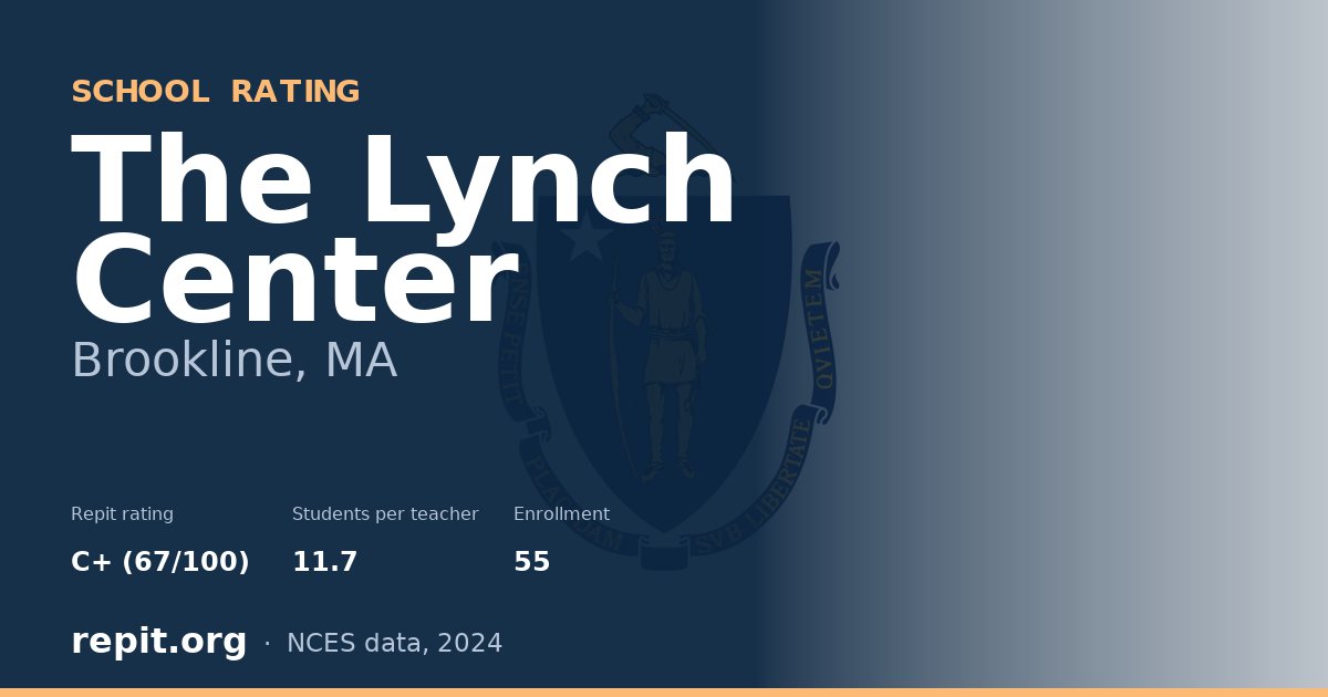 The Lynch Center, Brookline, MA — Repit school rating C+ (67/100)