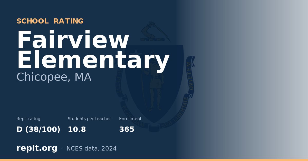 Fairview Elementary, Chicopee, MA — Repit school rating D (38/100)