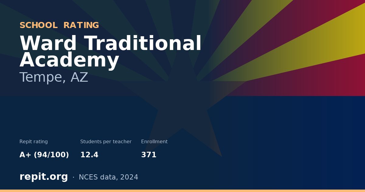 Ward Traditional Academy, Tempe, AZ — Repit school rating A+ (94/100)