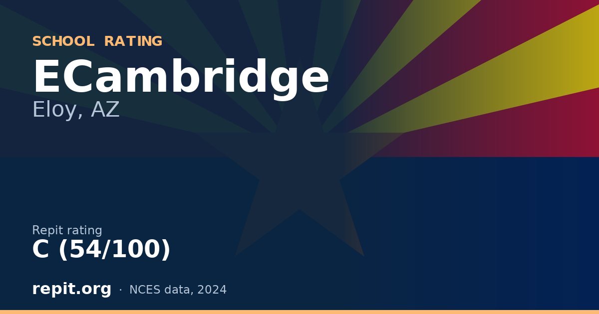 ECambridge, Eloy, AZ — Repit school rating C (54/100)