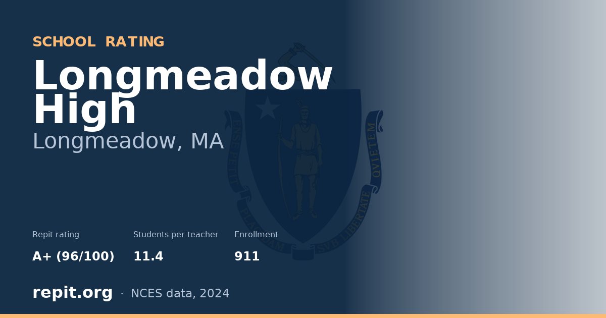 Longmeadow High, Longmeadow, MA — Repit school rating A+ (96/100)