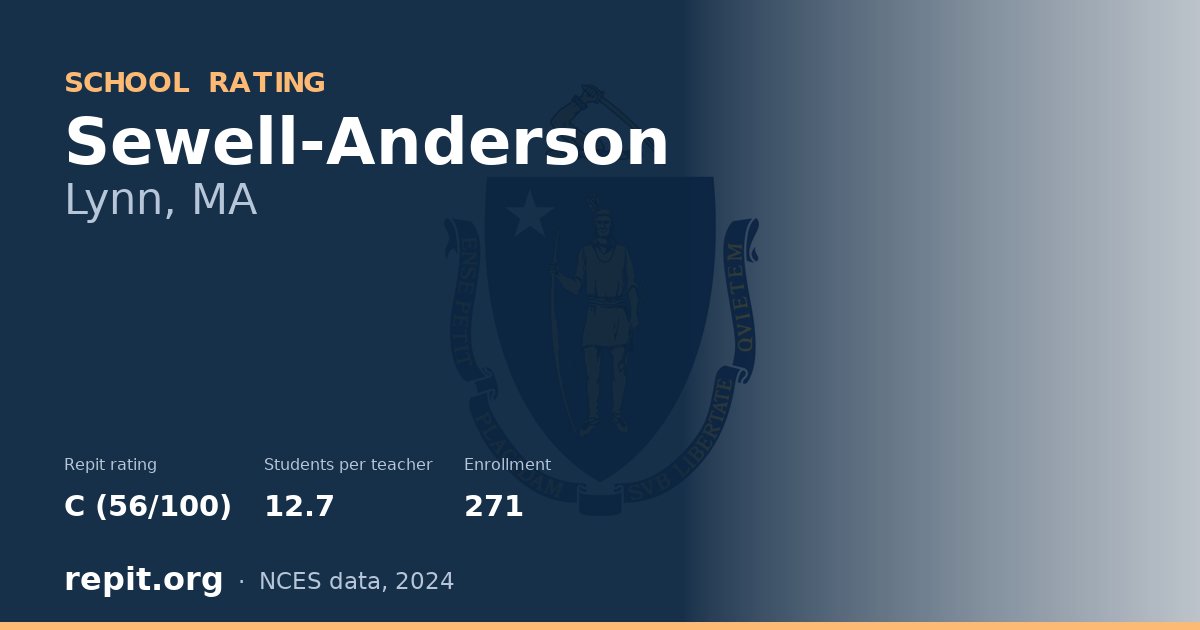 Sewell-Anderson, Lynn, MA — Repit school rating C (56/100)