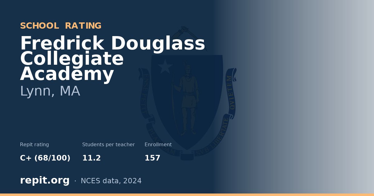 Fredrick Douglass Collegiate Academy, Lynn, MA — Repit school rating C+ (68/100)