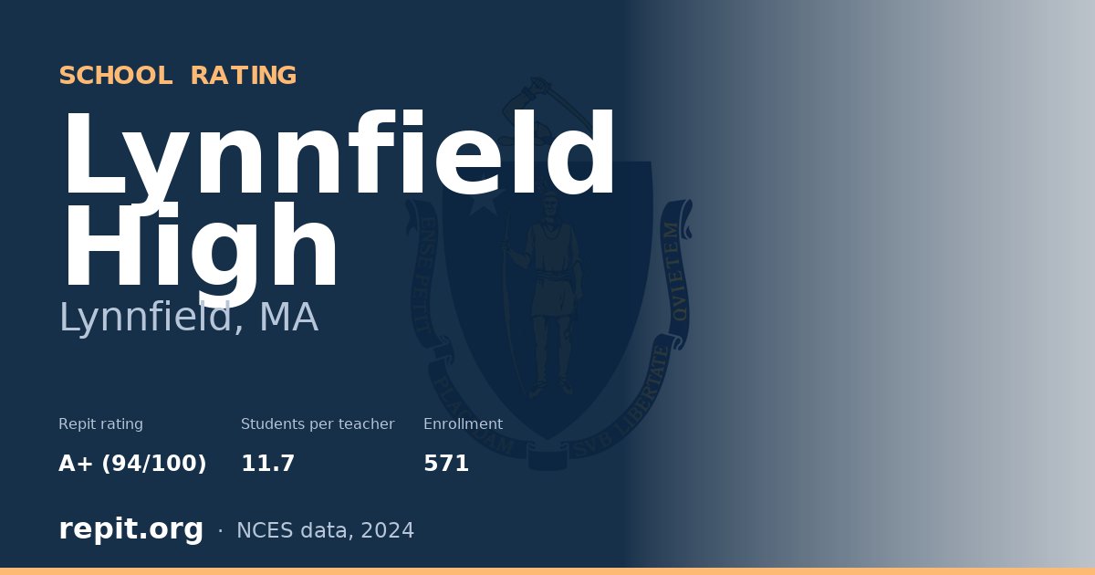 Lynnfield High, Lynnfield, MA — Repit school rating A+ (94/100)