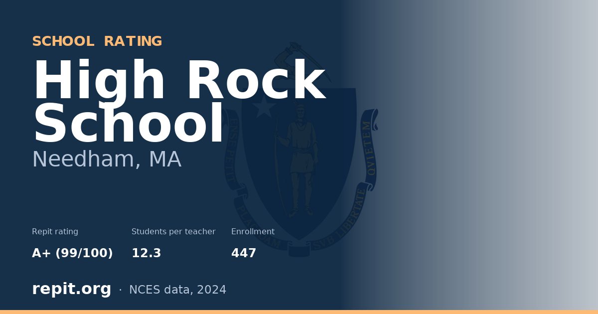 High Rock School, Needham, MA — Repit school rating A+ (99/100)