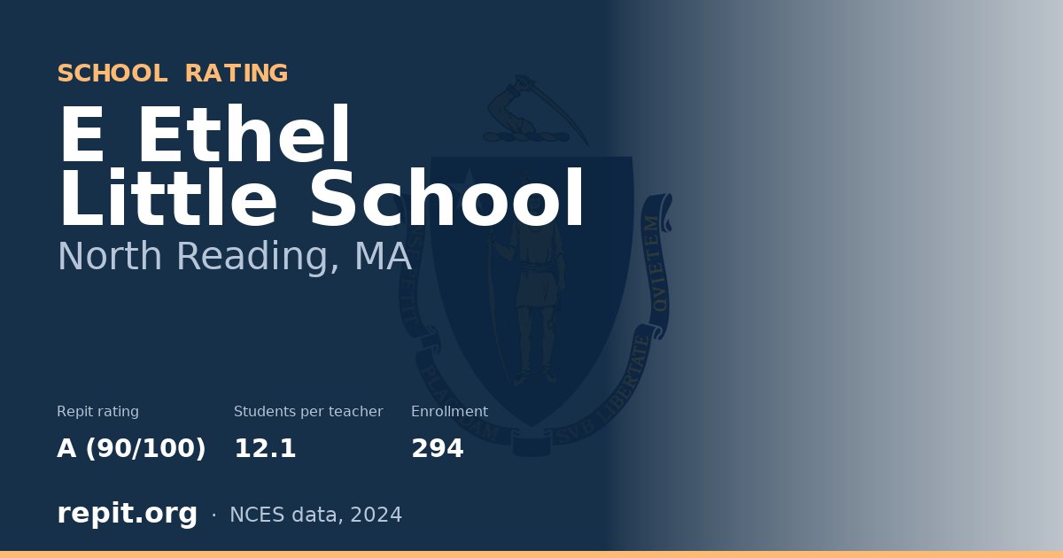 E Ethel Little School, North Reading, MA — Repit school rating A (90/100)