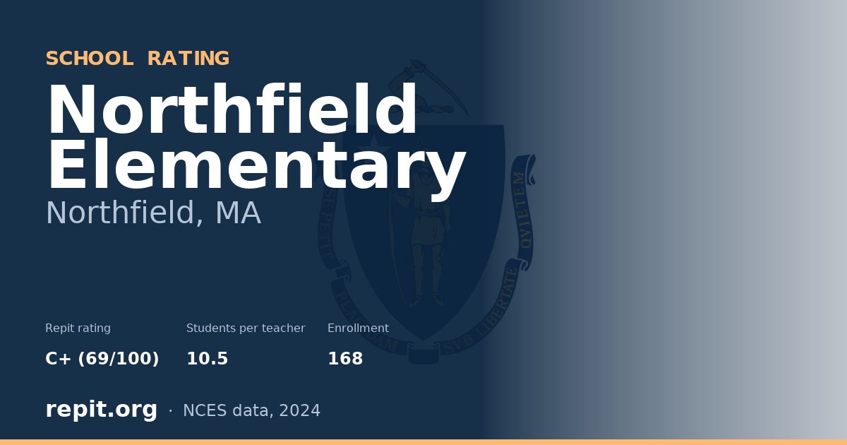 Northfield Elementary, Northfield, MA — Repit school rating C+ (69/100)