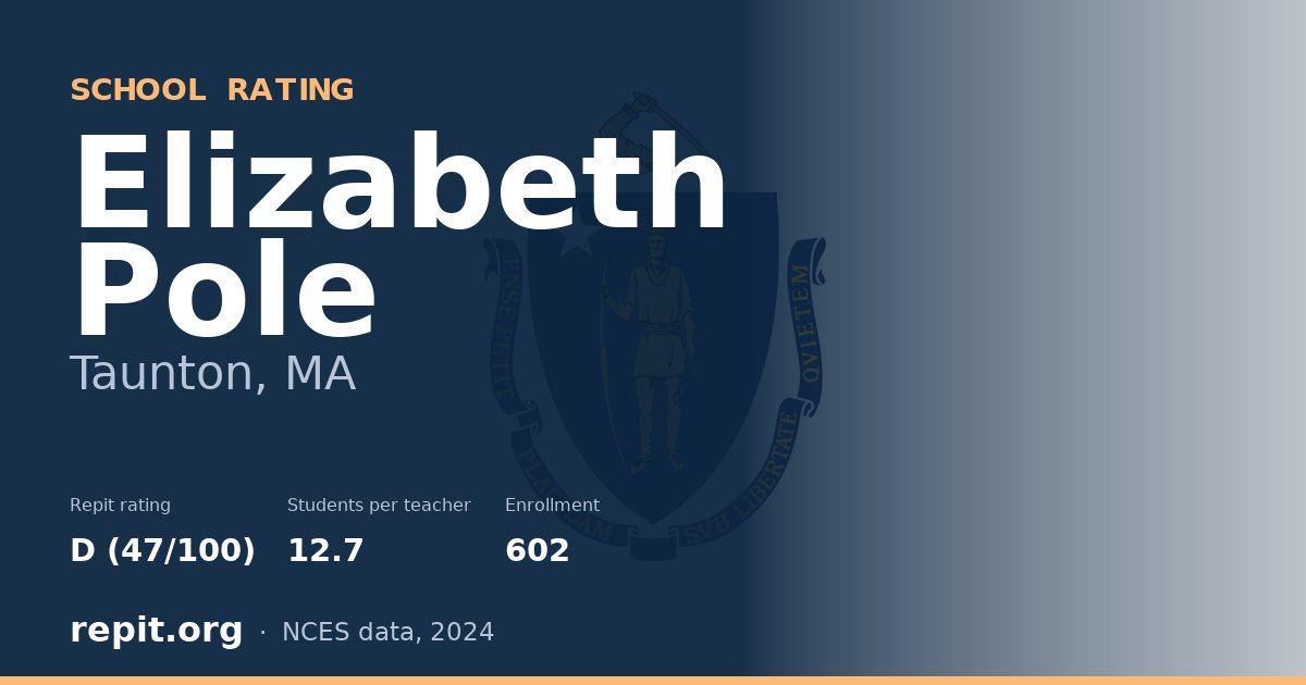 Elizabeth Pole, Taunton, MA — Repit school rating D (47/100)