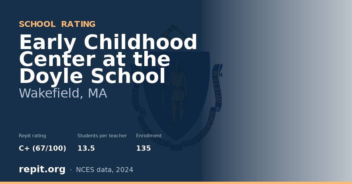 Early Childhood Center at the Doyle School, Wakefield, MA — Repit school rating C+ (67/100)