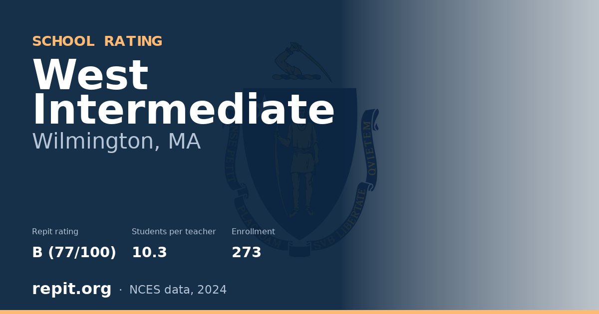 West Intermediate, Wilmington, MA — Repit school rating B (77/100)