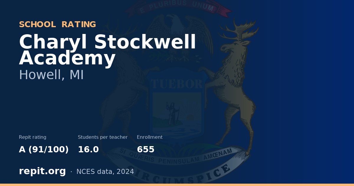 Charyl Stockwell Academy, Howell, MI — Repit school rating A (91/100)