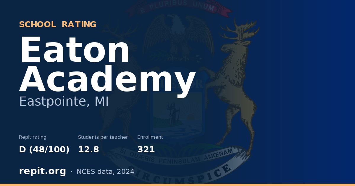 Eaton Academy, Eastpointe, MI — Repit school rating D (48/100)